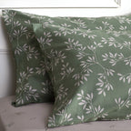 Παπλωματοθήκη Υπέρδιπλη Σετ 3τμχ Αιγαίον Βαμβακοστέν 260X250 Mediterranean Leaves